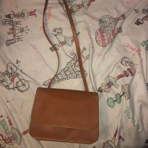 Brown cross body bag